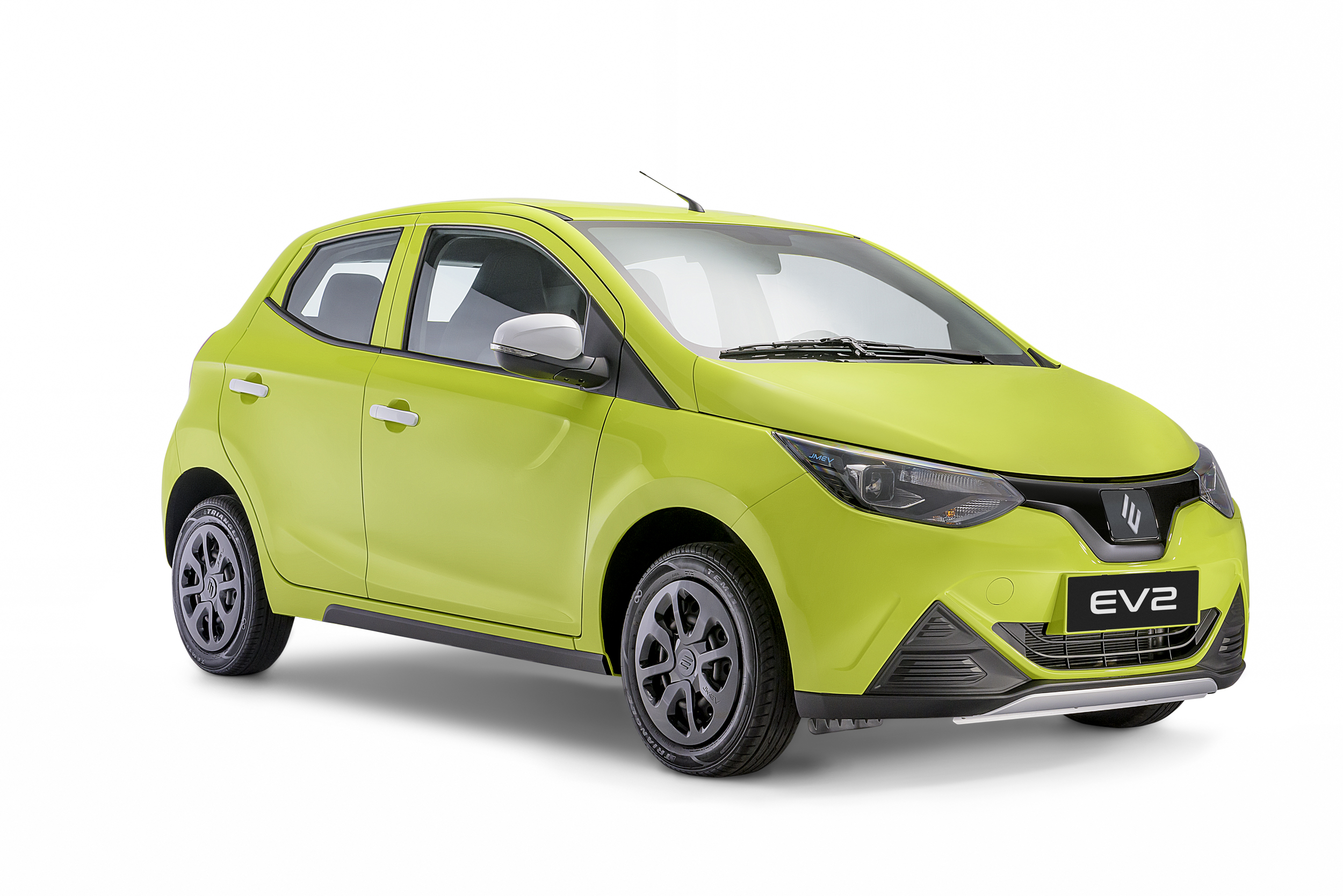 JMC y su marca de carros eléctricos JMEV presentaron en Colombia el JMEV2 un modelo que apela a su precio para hacer más popular el carro eléctrico en el país.
